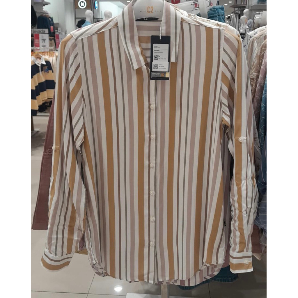 C2 Fiumie Brown Kemeja Casual Wanita