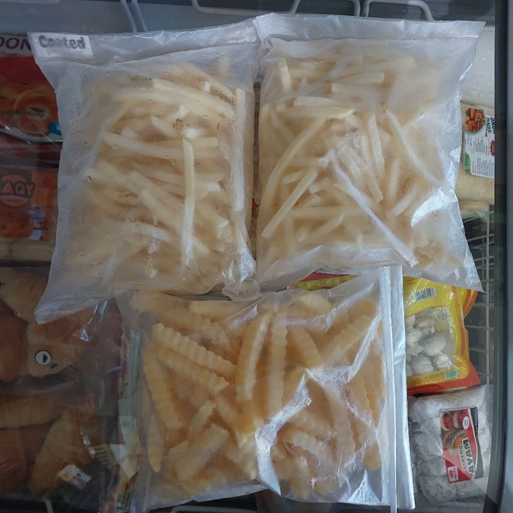 Frozen Kentang Shoestring, Crinkle 500gr