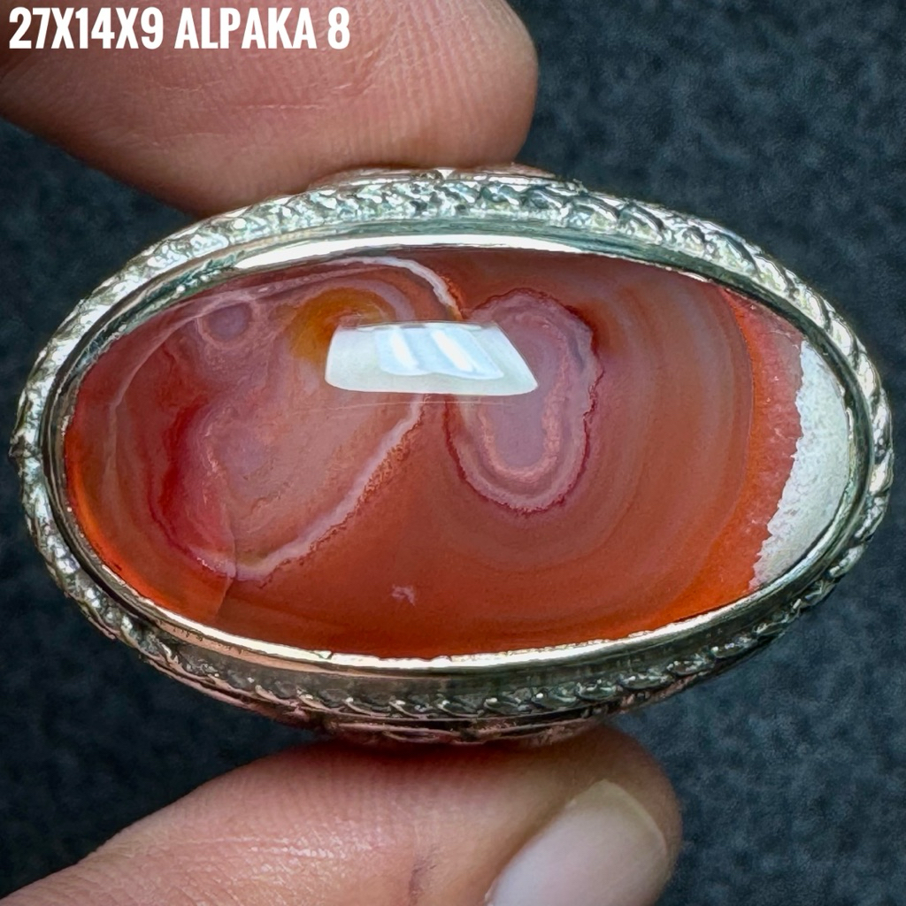 Cincin Batu Akik Natural Lafadz Allah