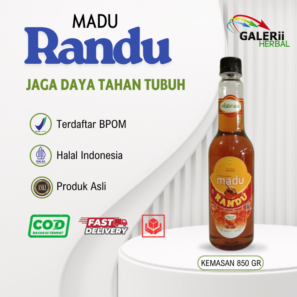 Madu Asli Randu 850 gram Madu Randu Mabruuk Asli