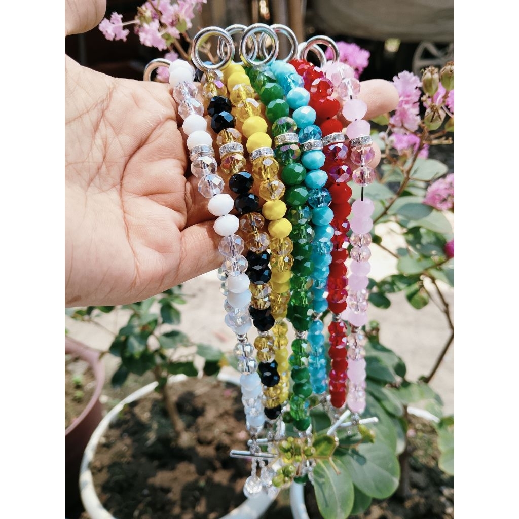 Gelang Tasbih Wanita 33 Butir Bahan Crystal Ceko