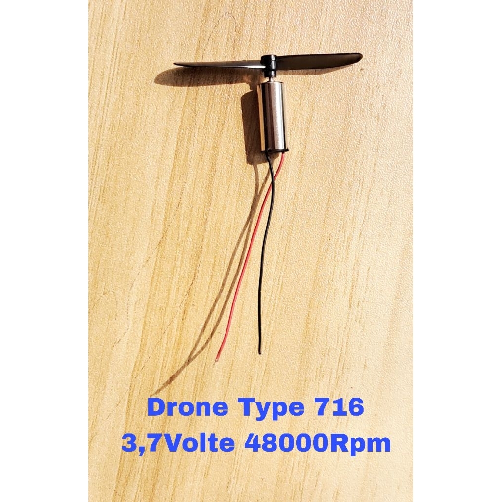 DINAMO MOTOR + BALING BALING 3,7V dinamo drone type 1712  (716) 48000 RPM UNTUK MAINAN RC