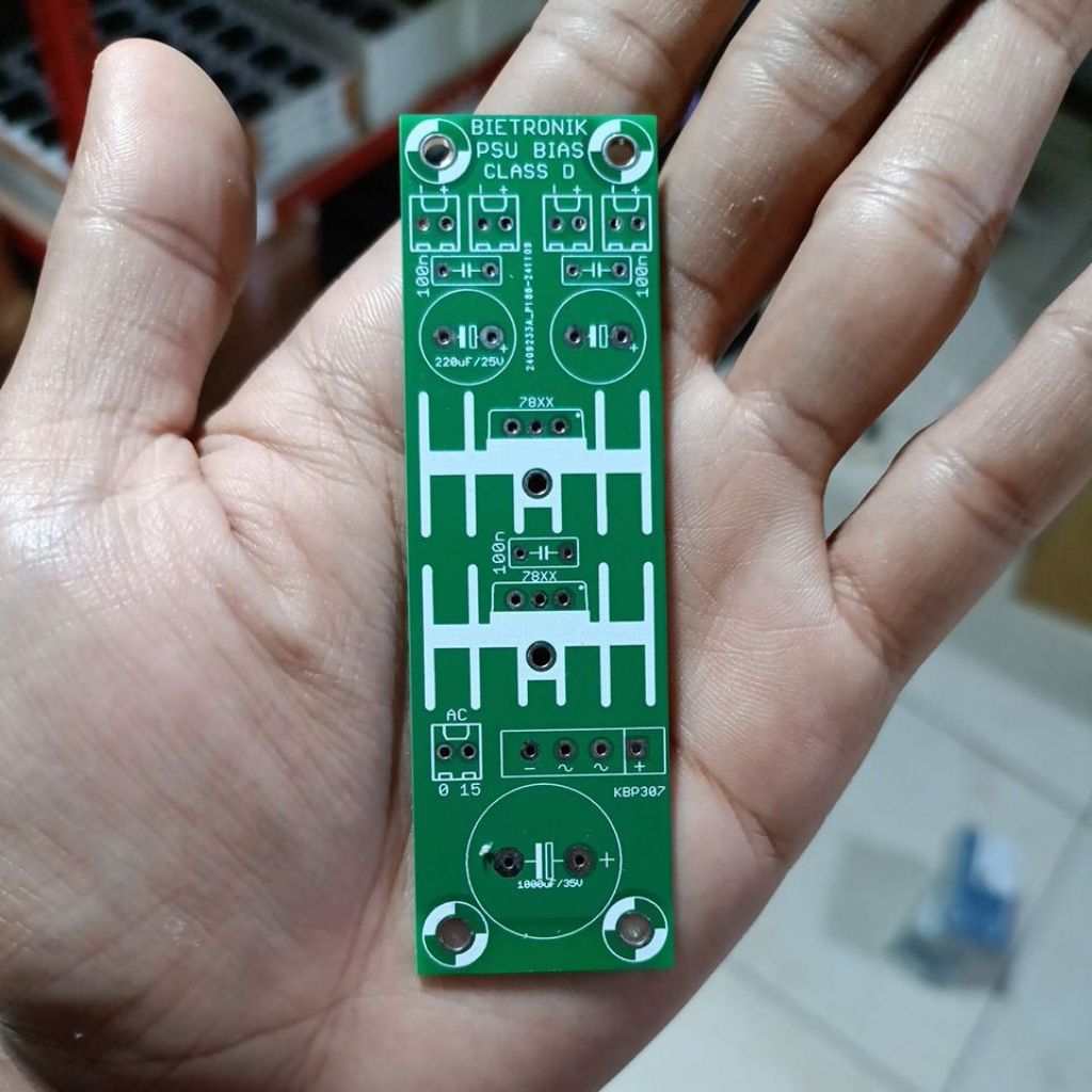 Pcb psu bias class D double layer