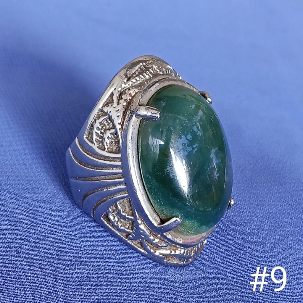 batu natural hijau lumut Garut #9