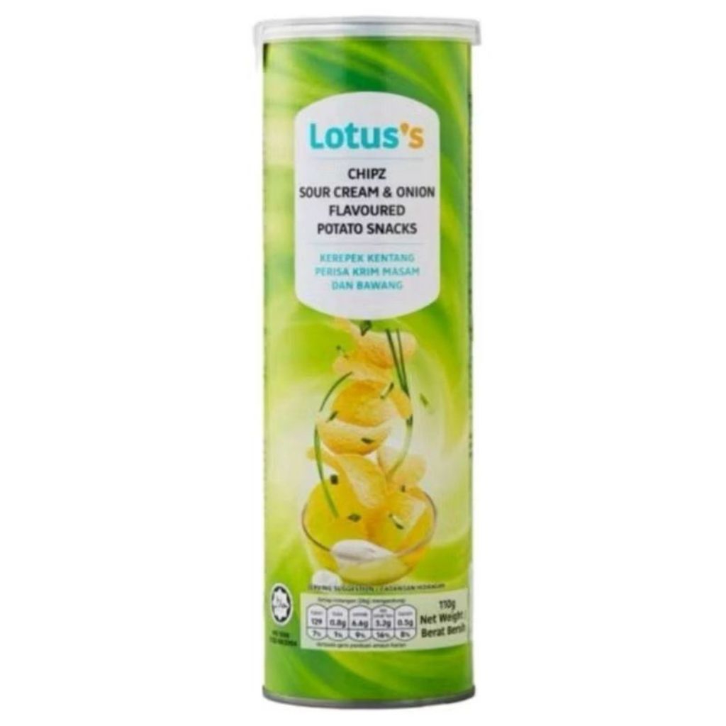 LOTUS'S CHIPS POTATO SNACK SOUR CREAM ONION FLAVOR