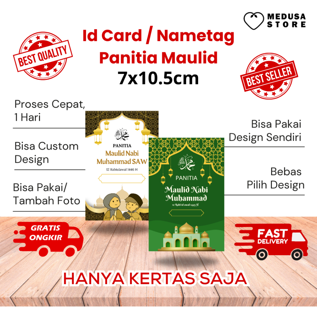 Id Card Nametag Panitia Maulid Nabi Muhammad