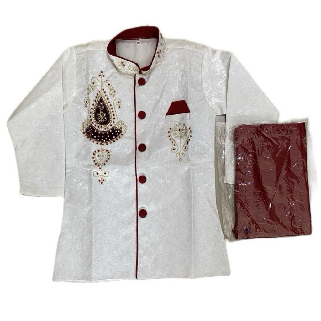 28-SHERWANI ANAK LAKI UMUR 5-6 TAHUN LD 75 CM / BAJU LEBARAN ANAK LAKI / BAJU PESTA ANAK LAKI / BAJU