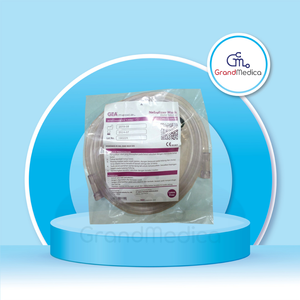 Masker Nebulizer Dewasa GEA / Nebulizer / Nebulizer Mask Adult GEA