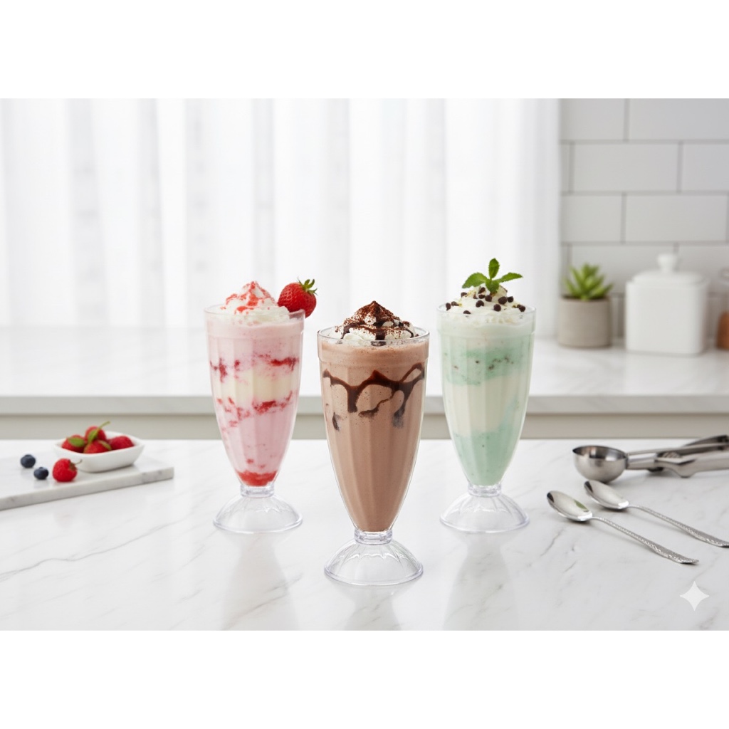 Gelas Jus Akrilik Tebal / Gelas Jus Plastik 300 ml Isi 1 Pcs