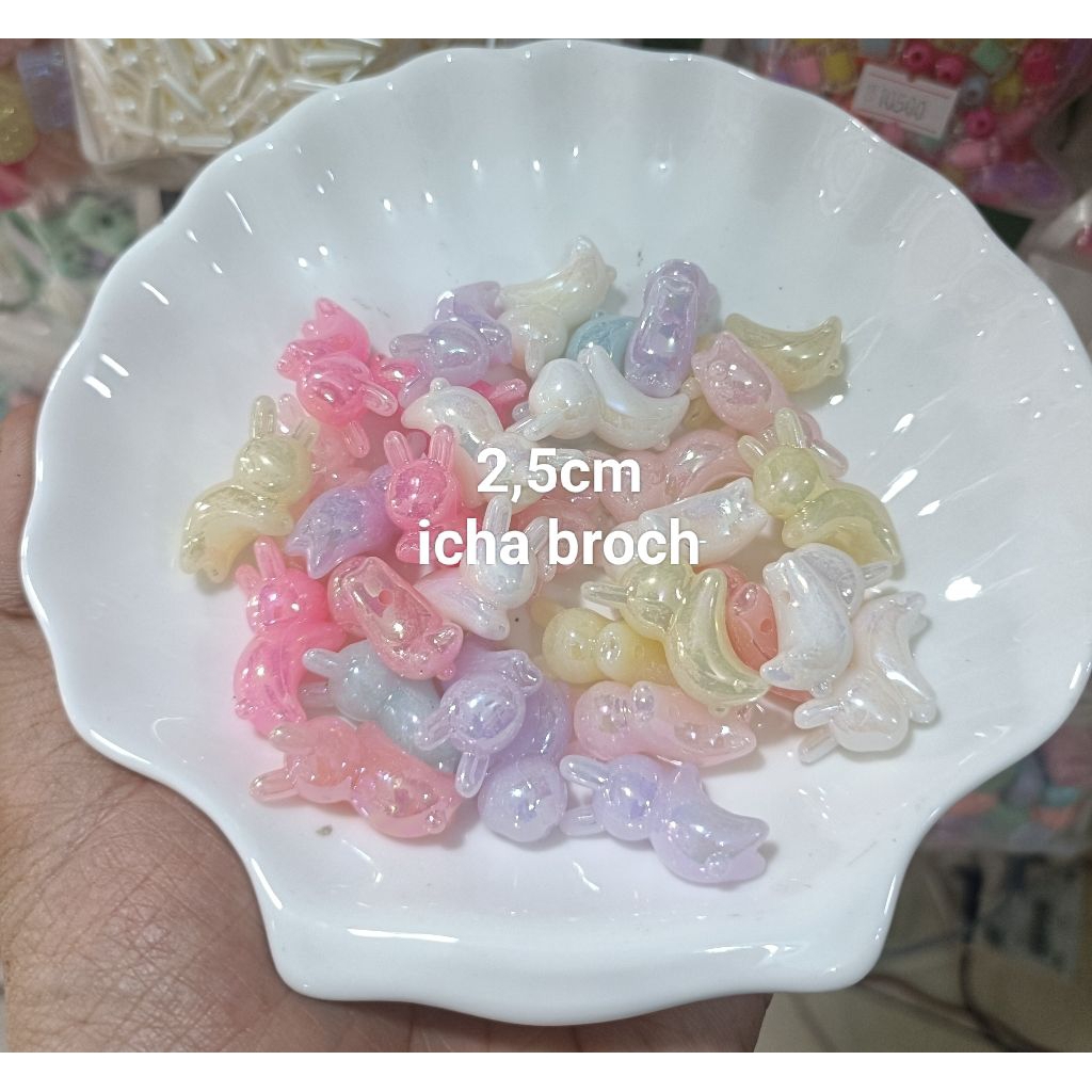 mute manik kelinci jely kilap AB ecer 50gram(an)