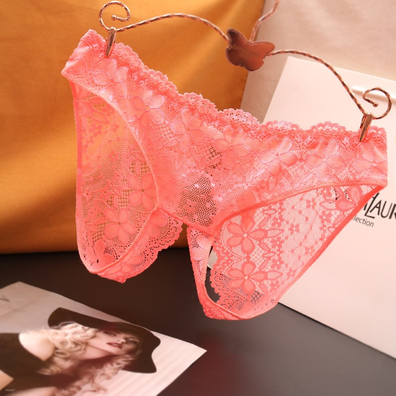 Violetfire Celana Dalam jumbo Sexy Open G String Renda Panties Briefs cd Wanita 2C150-