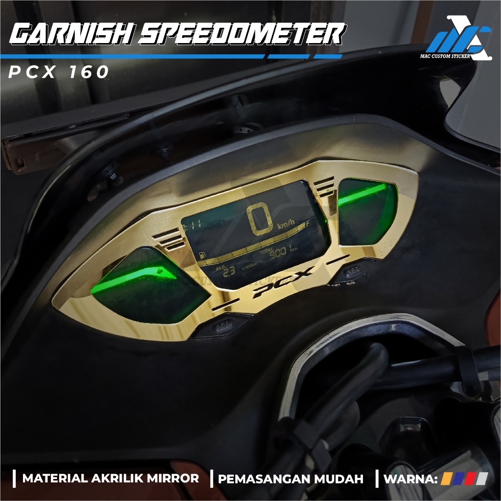 Garnish Speedometer PCX 160 Bahan Akrilik - Aksesoris Speedometer Variasi Motor Honda PCX 160
