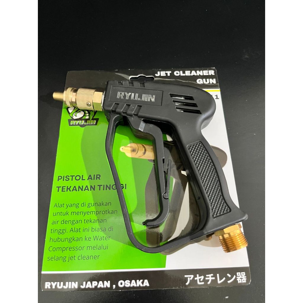 Promo Ryjin Gun Jet Cleaner Pendek Gun Jet Cleaner Pendek Gagang Semprotan Steam Water Hose Gun