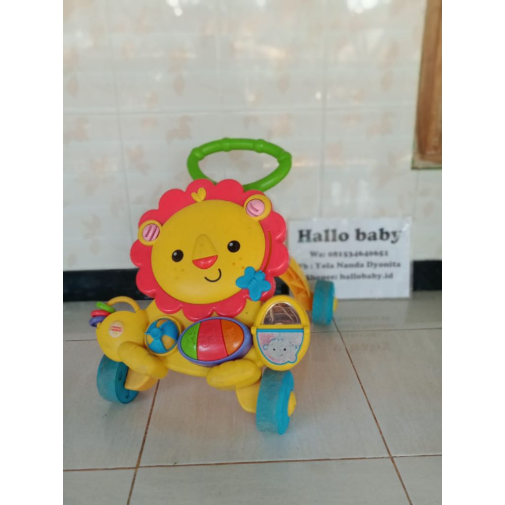 pushwalker fisher price lion preloved