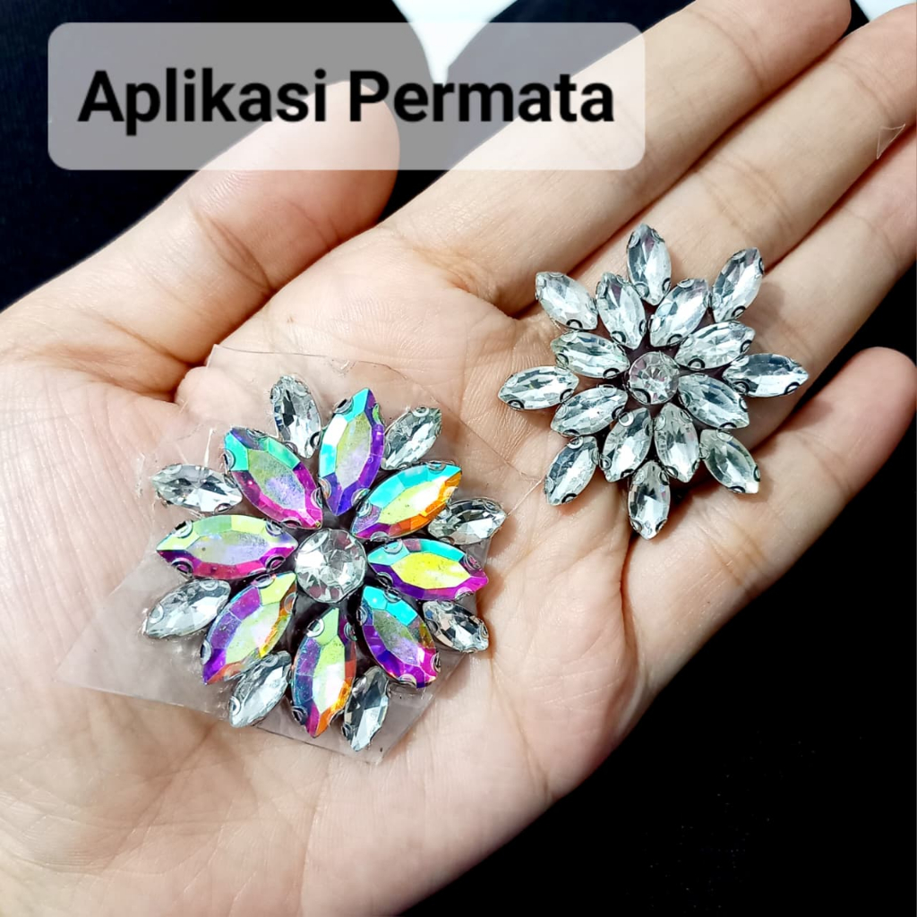 Aplikasi Permata KBC Permata Cangkang Sudah Jadi Permata Swarovski Hiasan Baju Pesta Aksesoris Diy