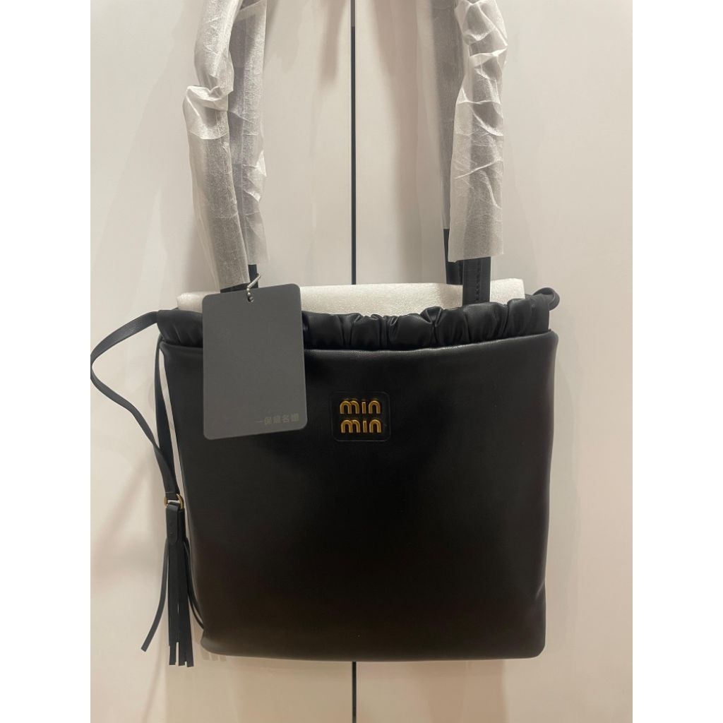 Fashion Miu Tote Bag Black