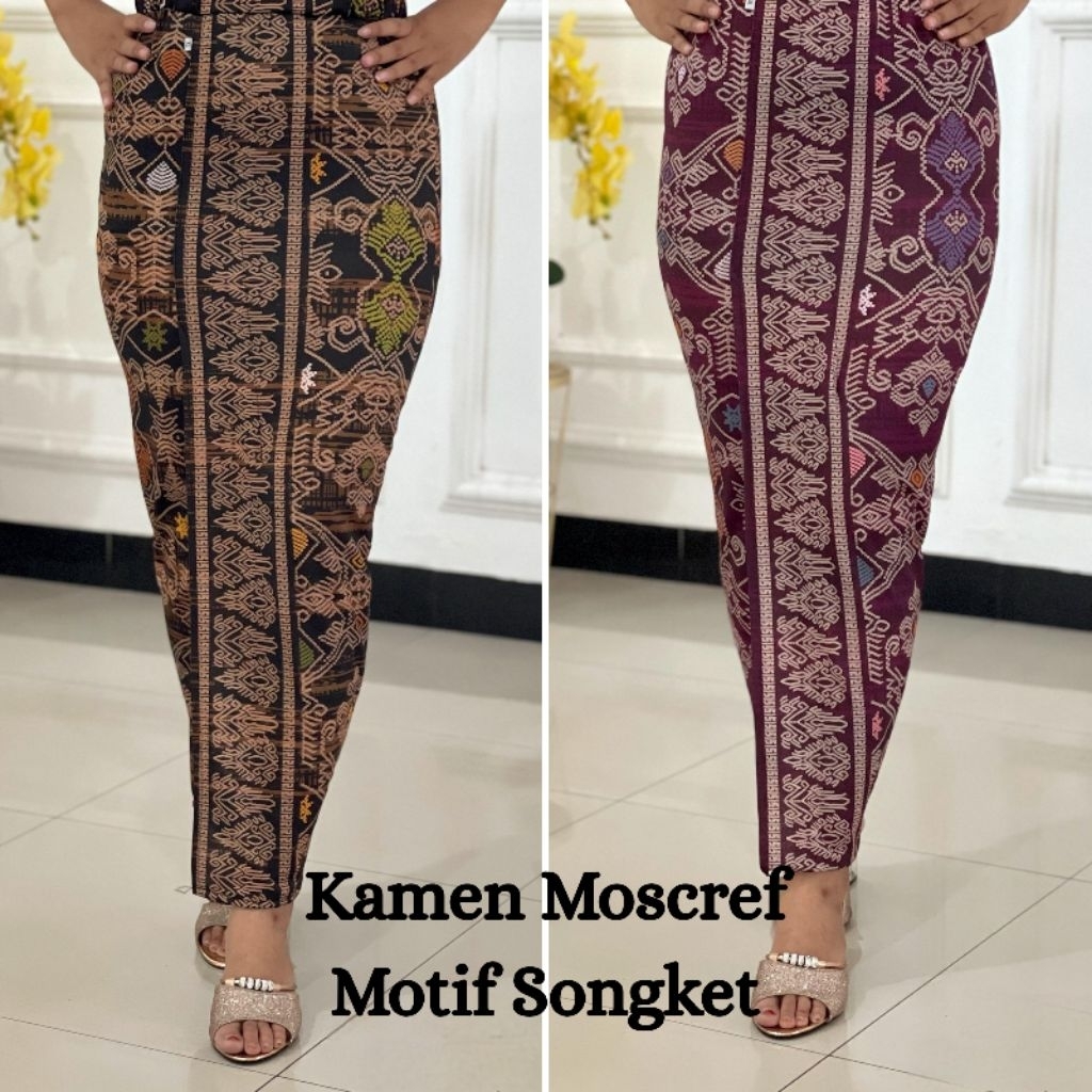 [ROK BALI] Kamen Moscref Motif Songket Jadi Strait Melar Rok Bali Fashion Wanita Bali