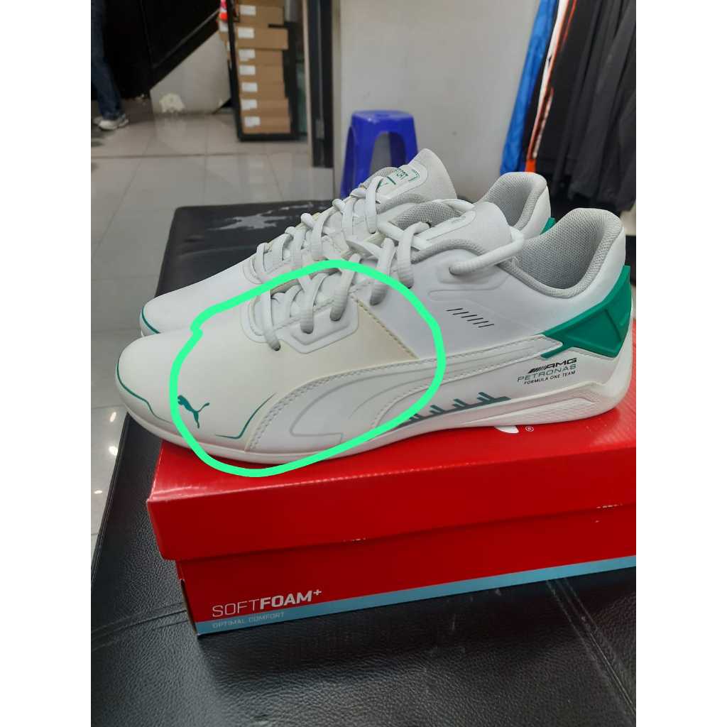 BARANG BARU EX DISPLAY PUMA X Mercedes AMG Petronas F1 Drift Cat Delta Sneakers 30685203 SIZE=8=42