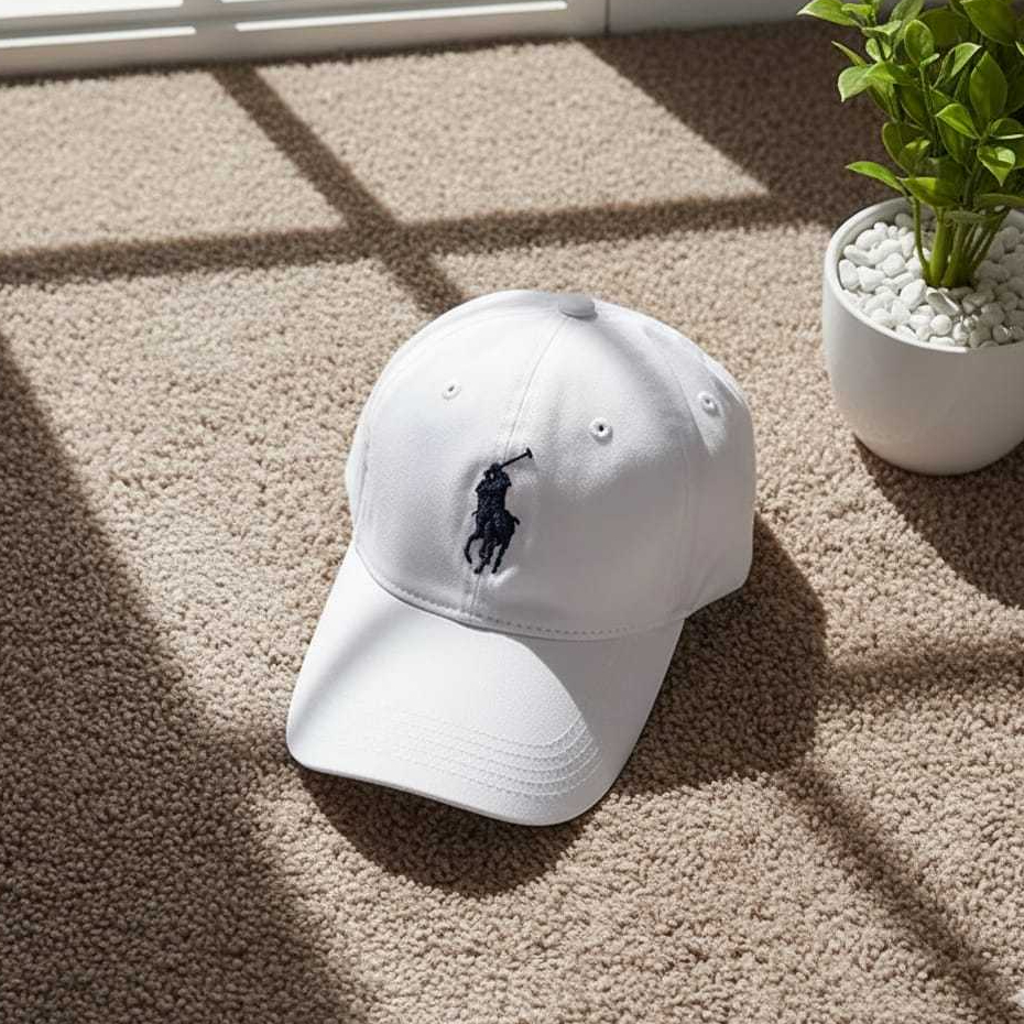 Topi Distro Topi Polo Topi Baseball Cap Pria Wanita Terbaru / Topi Baseball Polo Caps Putih Dewasa