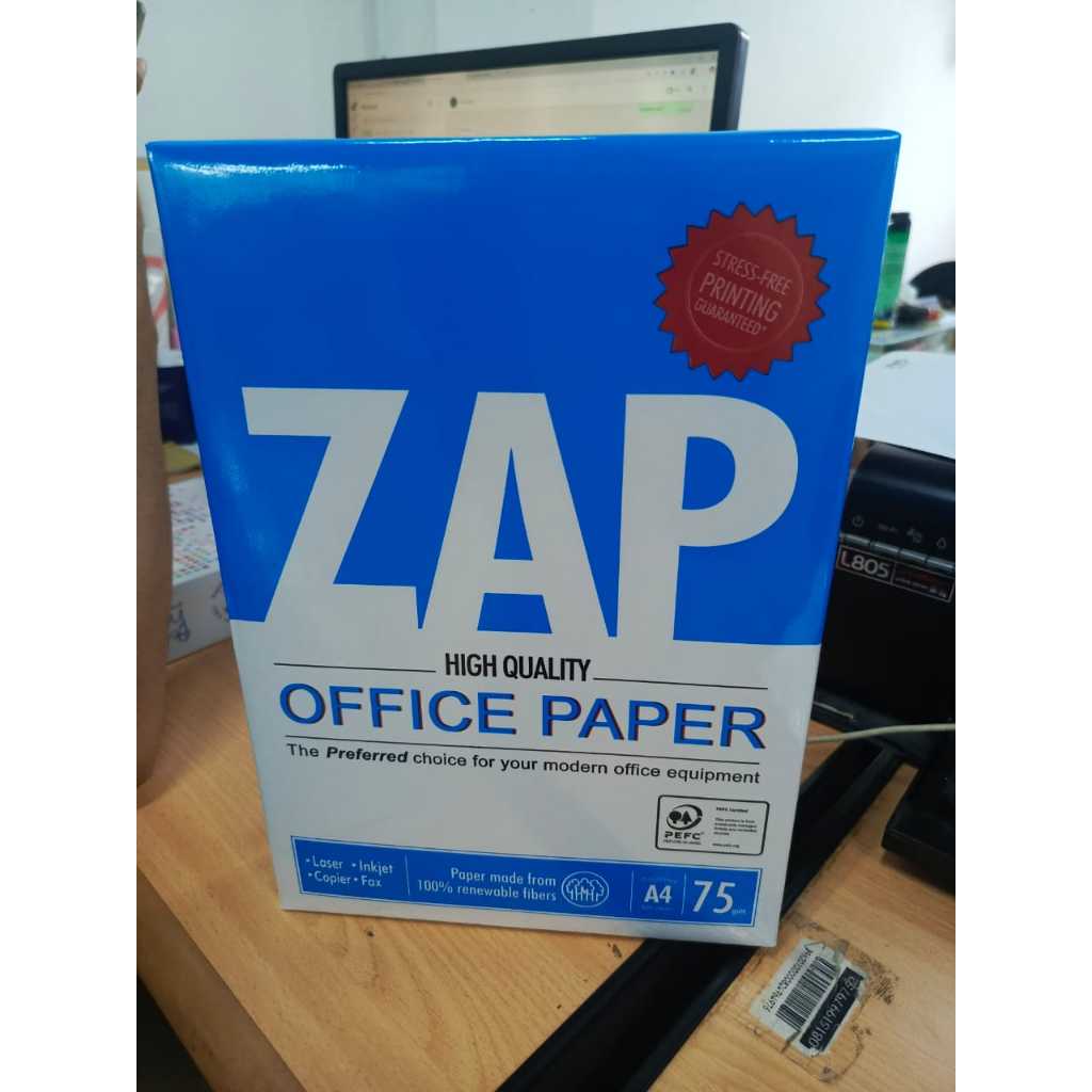 ZAP Kertas HVS A4 75 Gsm isi 500 sheets