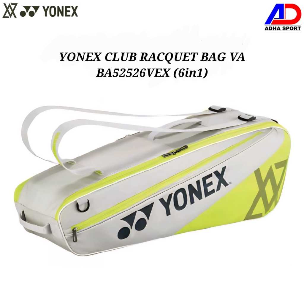 Limited Edition New Tas Badminton Yonex Club Racquet Bag VA BA52526VEX / BA 52526 VEX 6in1 Grayish B