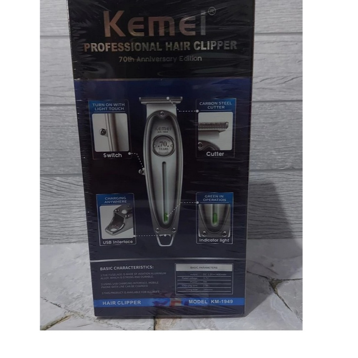 Hair Trimmer Kemei KM-1949 ORIGINAL - Hair Clipper Kemei 1949