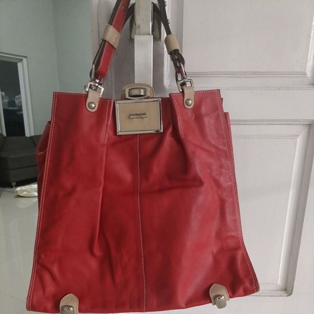 Preloved Tas Donini Fontana Red Size Large-Wajib Baca Deskripsi-