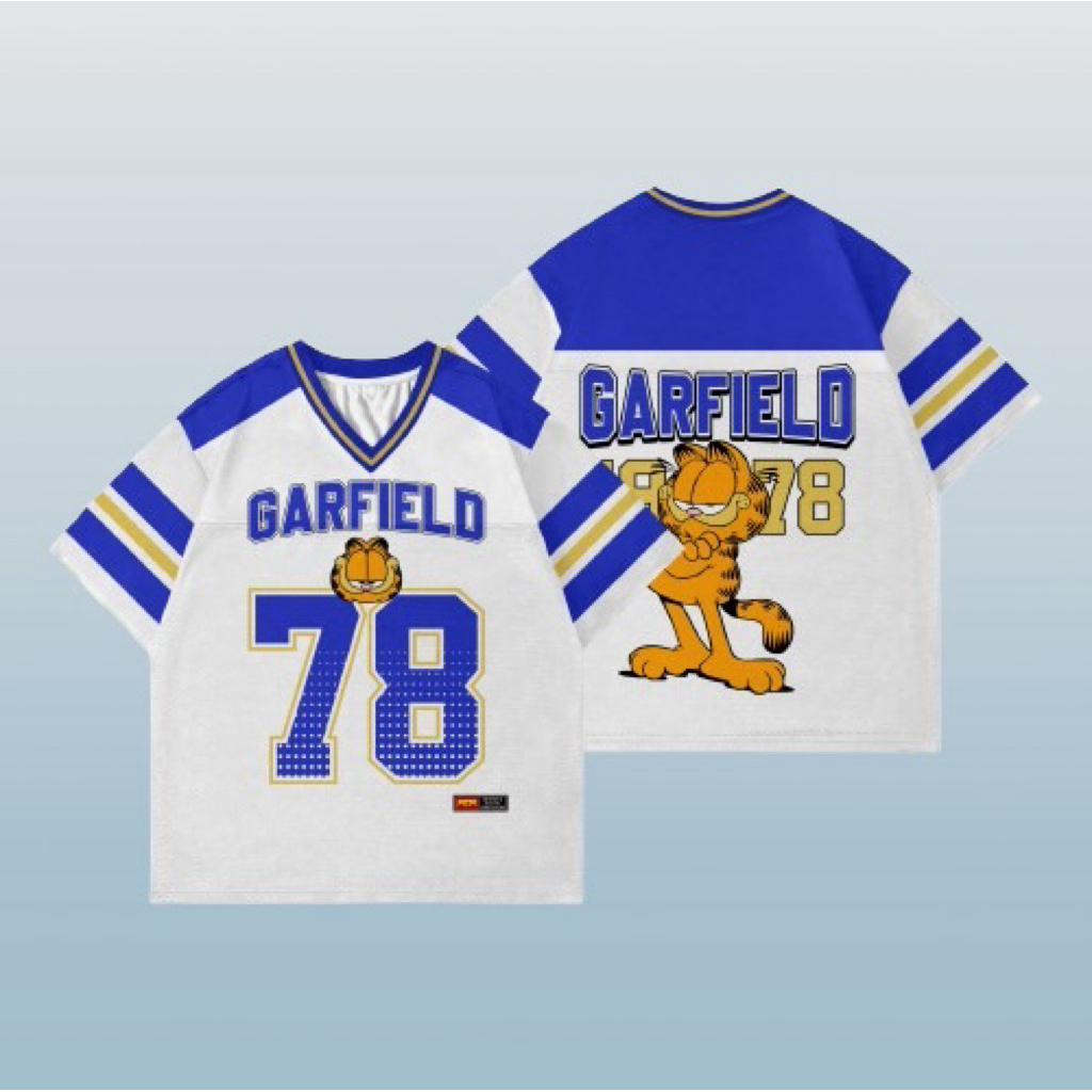 JERSEY PREMIUM  GARFIELD BOXY BULE FREE NICKNAME