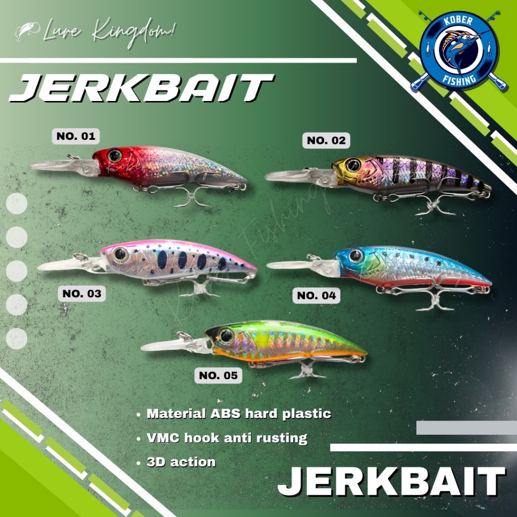 UMPAN PANCING MINNOW LURE KINGDOM JERKBAIT FLOATING