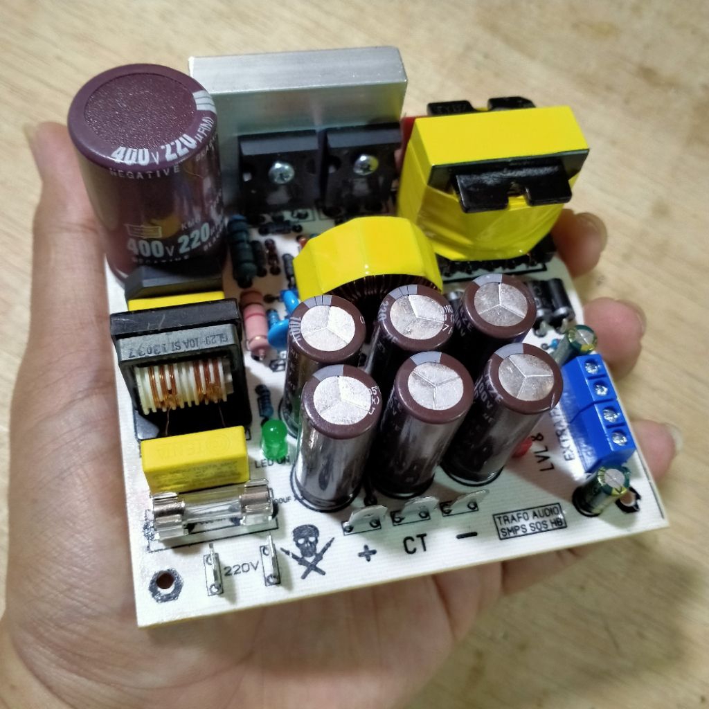Power supply PSU smps sos HB mini 10a daya 800watt ct 35-80volt trafo suplay audio sound amplifier