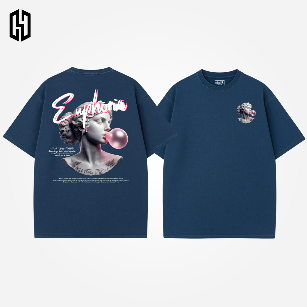 HAENHA Kaos Oversize Heavyweight Euphoria Cotton Combed 16S