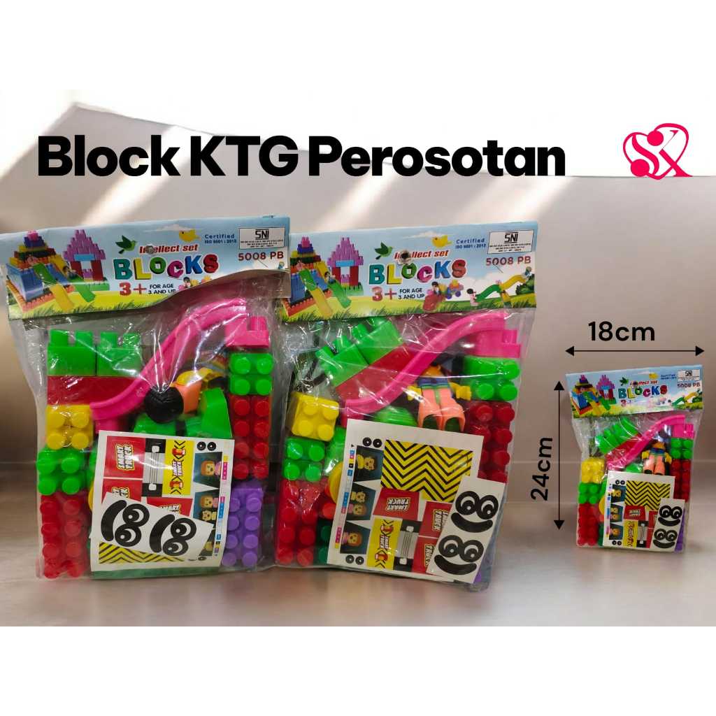 Mainan Anak Block KTG Perosotan / Mainan Edukasi Anak Balok Susun Perosotan (5008PB)