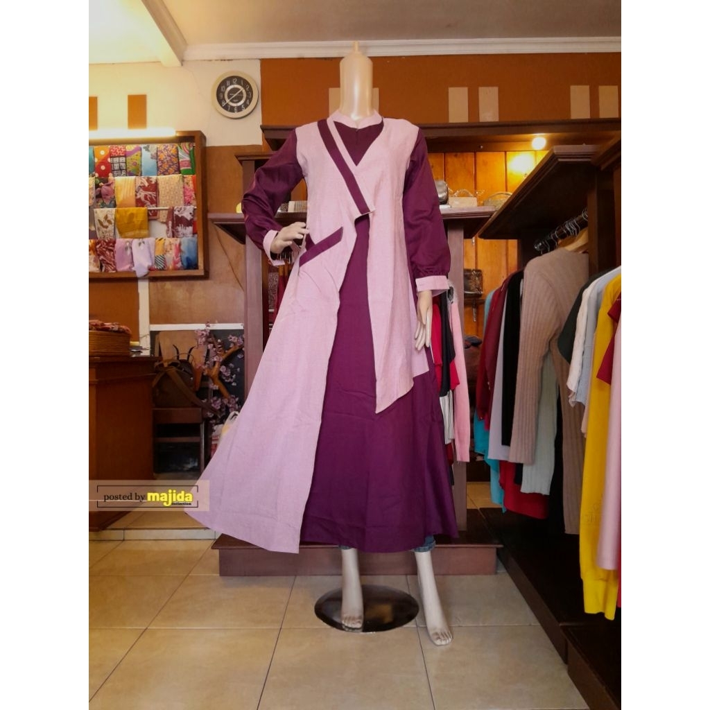 (MAJIDA) GAMIS MADINA RED