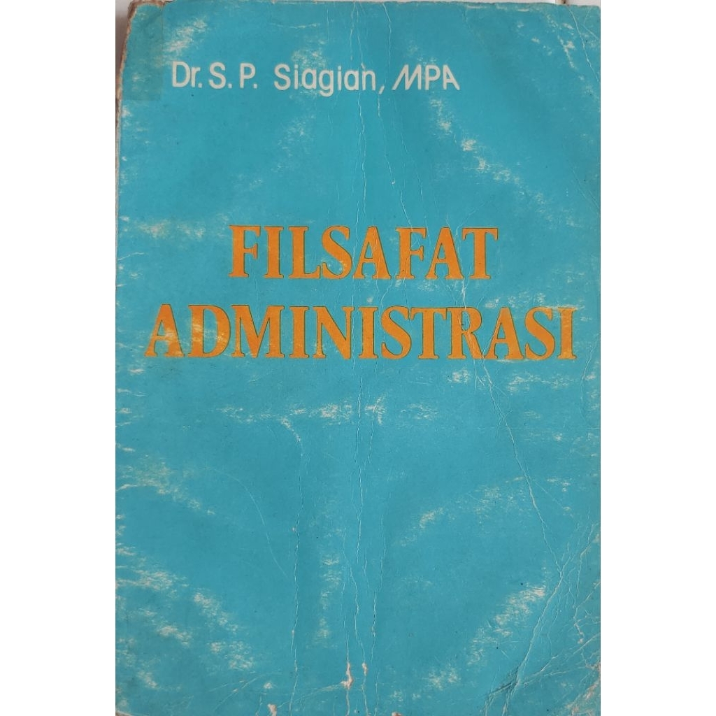BUKU FILSAFAT ADMINISTRASI BEKAS ORIGINAL