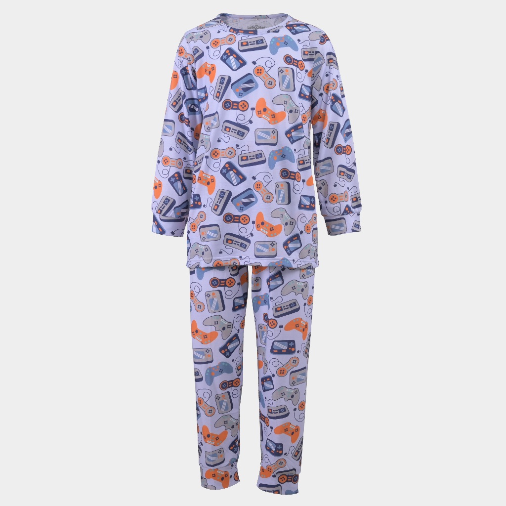 Rambla - Lolly & Noe Setelan Piyama Anak Game On Lengan Panjang