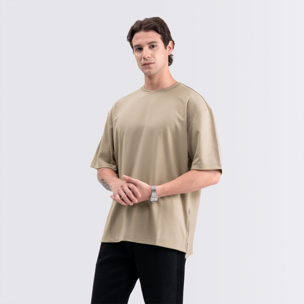 Livehaf - Boxy Ease Tee Latte