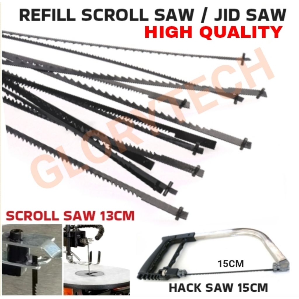 Scroll pinned Saw Blade  / Mata Scroll Saw Blade  / Mata Jig Saw Spiral