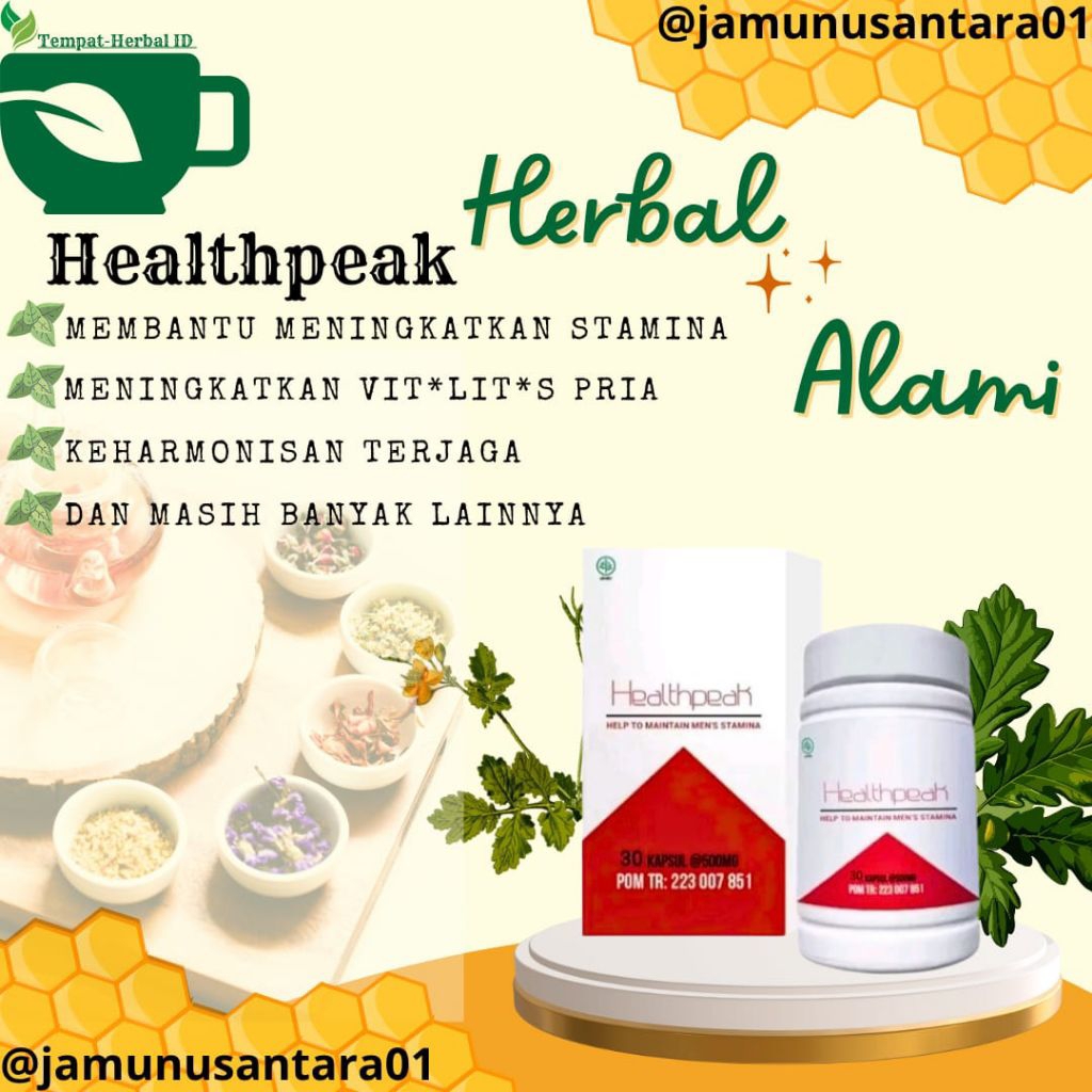 Promo Besar Healthpeak Original Obat Untuk Pria Dewasa Aman BPOM RI