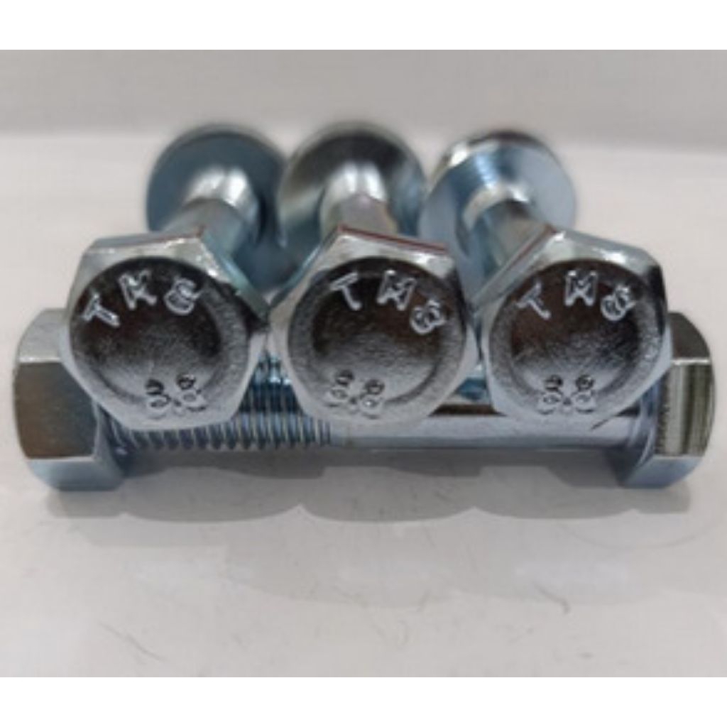 BM BAJA 8.8 PUTIH GALVANIS HALF DRAT M10X70