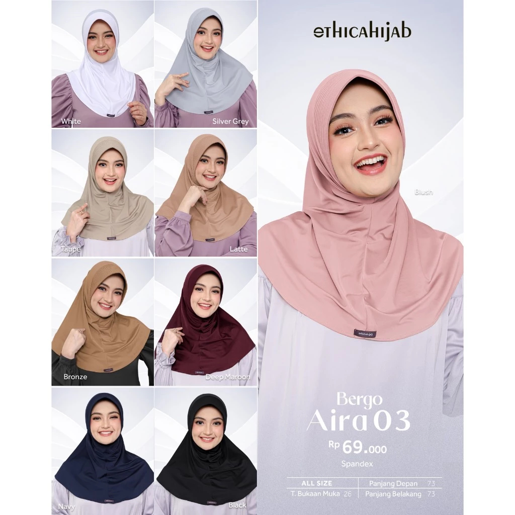 EthicaHijab | Bergo Aira 03 Hijab Bergo Instant Wanita