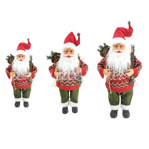 Yeraya Boneka Santa Berdiri Biasa 60cm Boneka Natal Boneka Santa Boneka Santa Claus Dekorasi Natal B