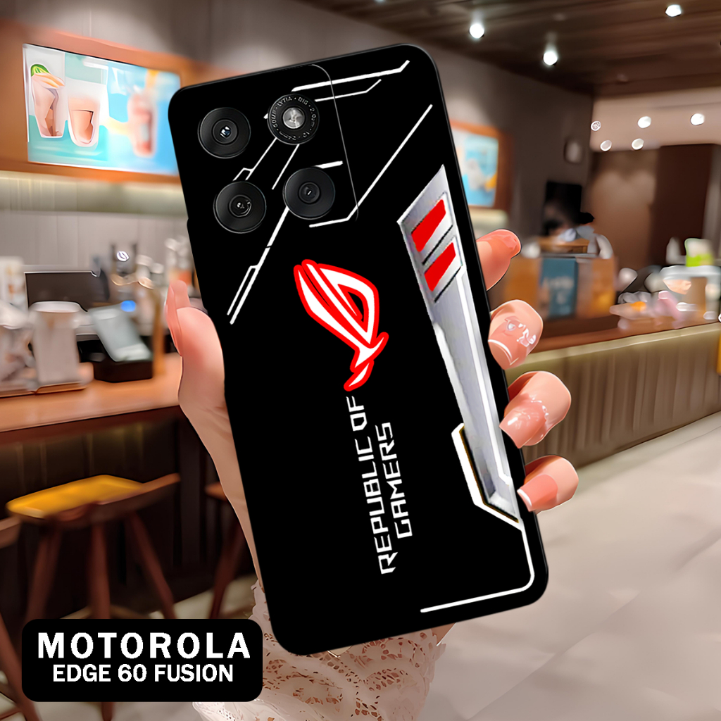 ( BT 5 ) Softcase Silikon hp Motorola Edge 60 Fusion l full karet lentur Untuk  Camera l Silicone l 