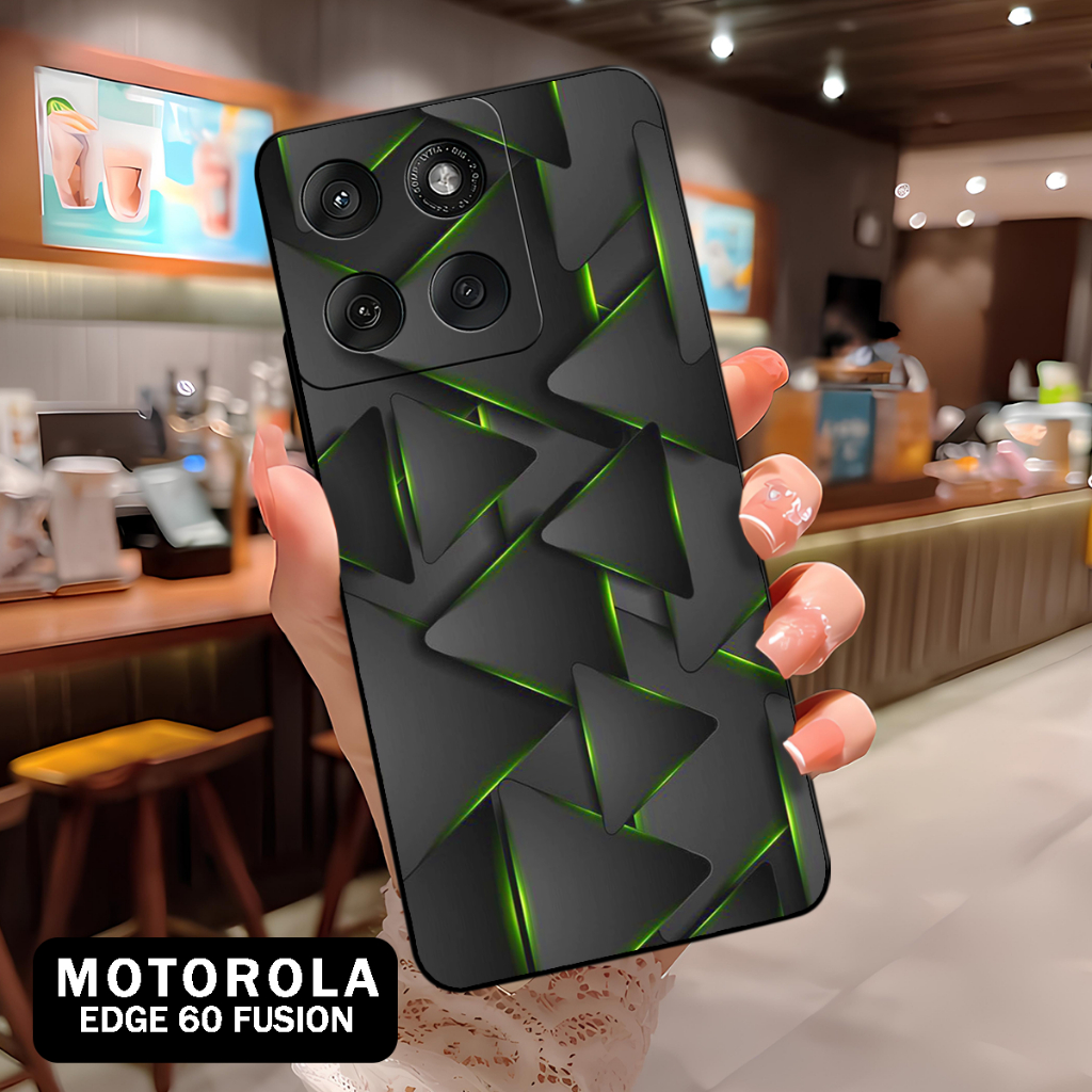( BT 12 ) Softcase Silikon hp Motorola Edge 60 Fusion l full karet lentur Untuk  Camera l Silicone l