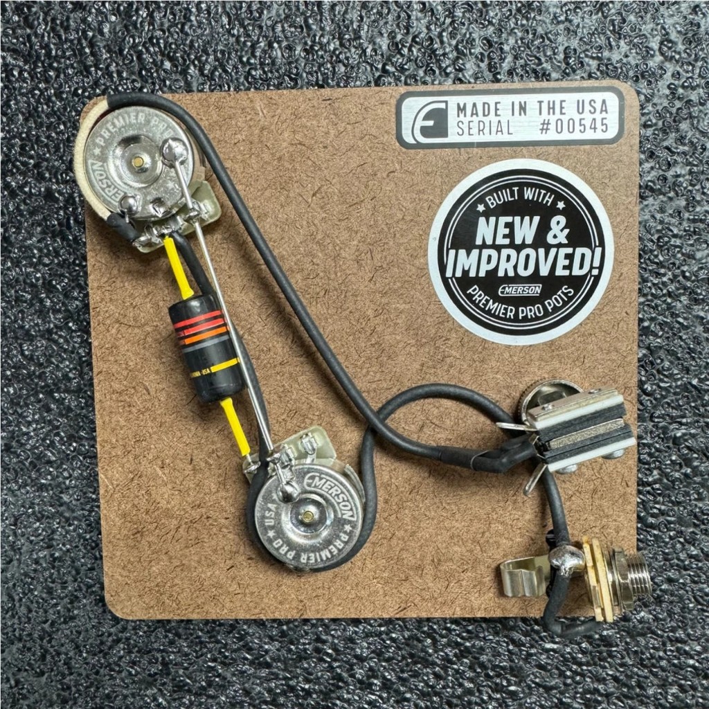 wiring gitar emerson 2 knob model PRS pre wired gitar original USA