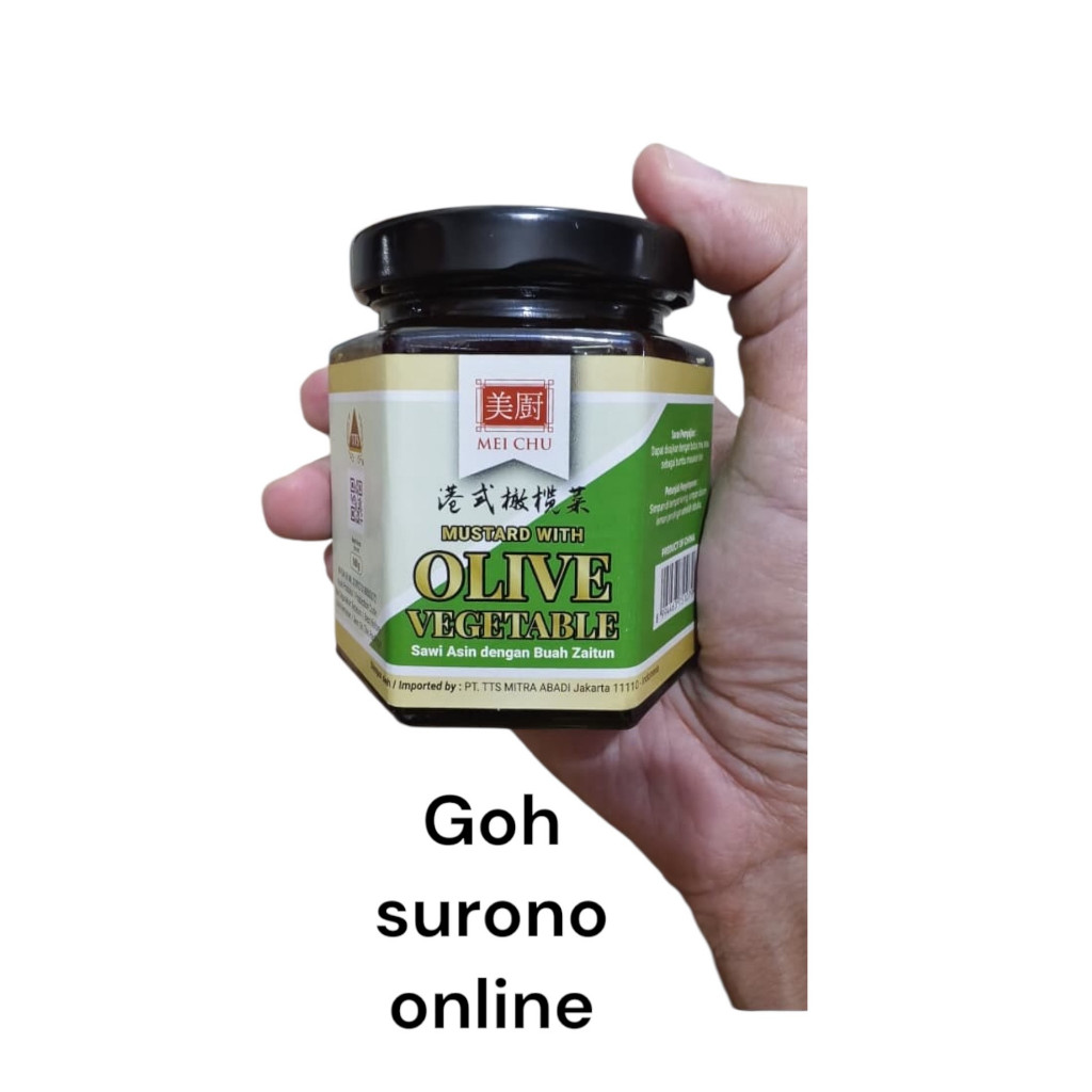 Mei Chu Mustard With Olive Vegetable 160gr sawi asin & buah zaitun