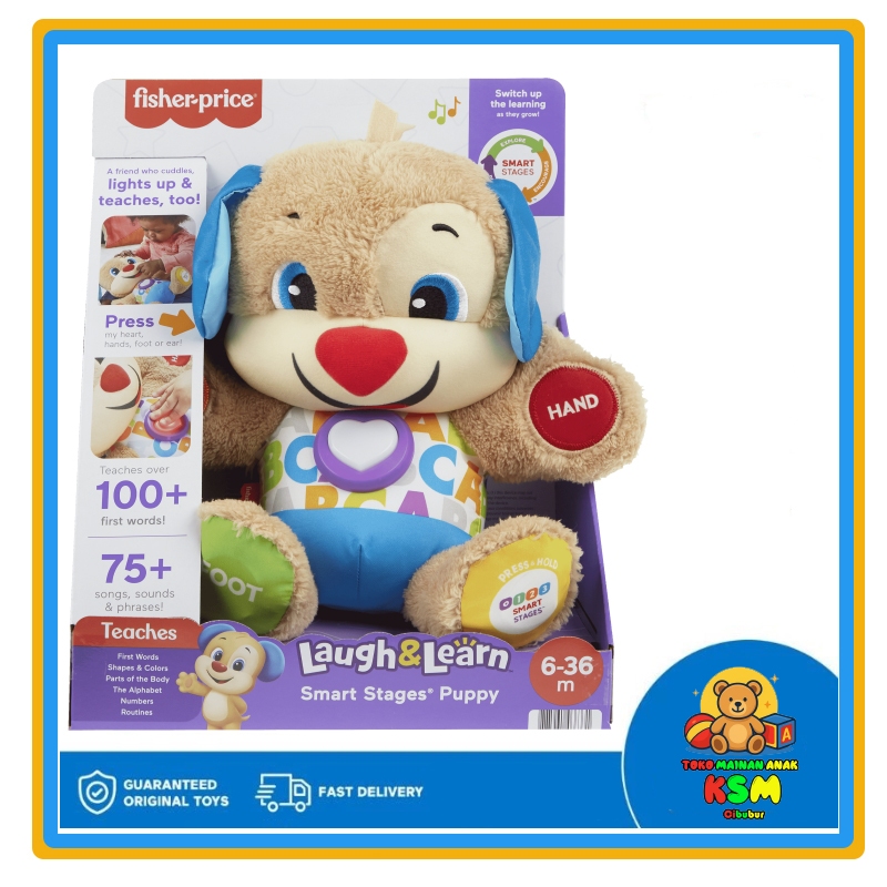 Fisher Price Laugh & Learn So Big Puppy Original – Boneka Edukasi Musik dan Lampu Ukuran Besar untuk