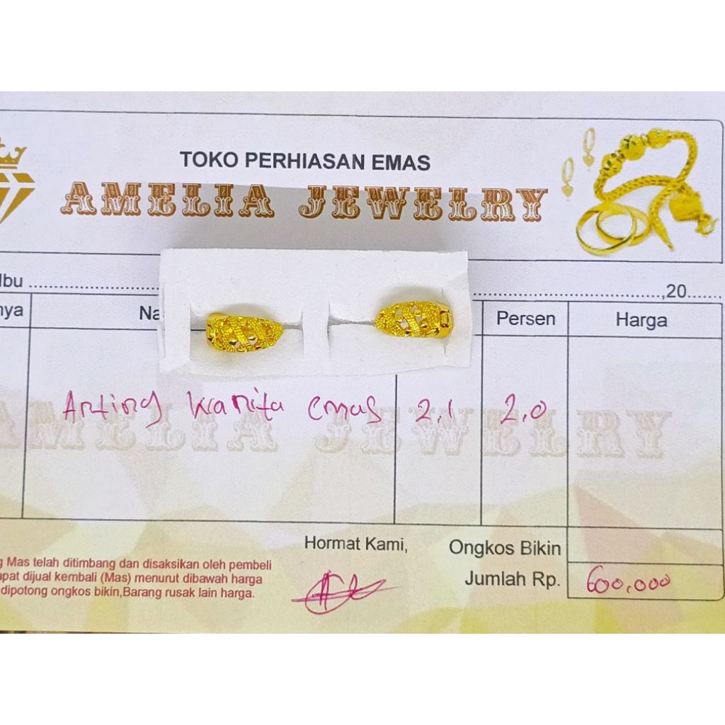 ( COD) Promo Anting Wanita Dewasa Anting Bulat Berlapis Emas Muda Tidak Luntur