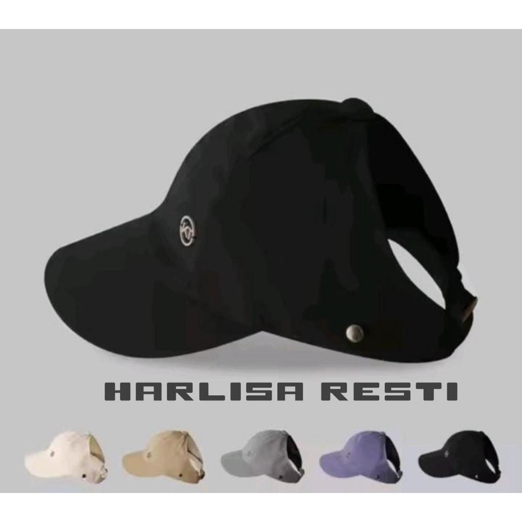 New Model Topi Wanita Korea Style Topi Kait Masker Anti UV Topi Olahraga Topi Wanita Kekinian topi c