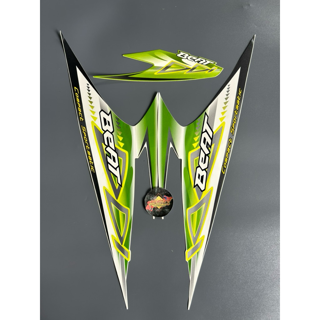 STRIPING STIKER BEAT KARBU 2012 PUTIH HIJAU ORIGINAL