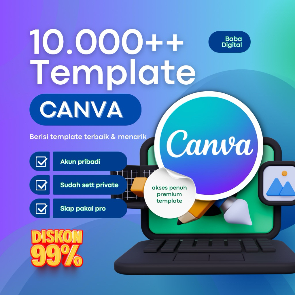 Canva Team Pro Template Termurah Bergaransi